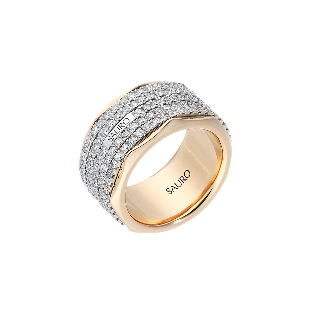 18KT Indo-Italian Rose Gold Ring with Elegant Net Design | Pachchigar  Jewellers (Ashokbhai)