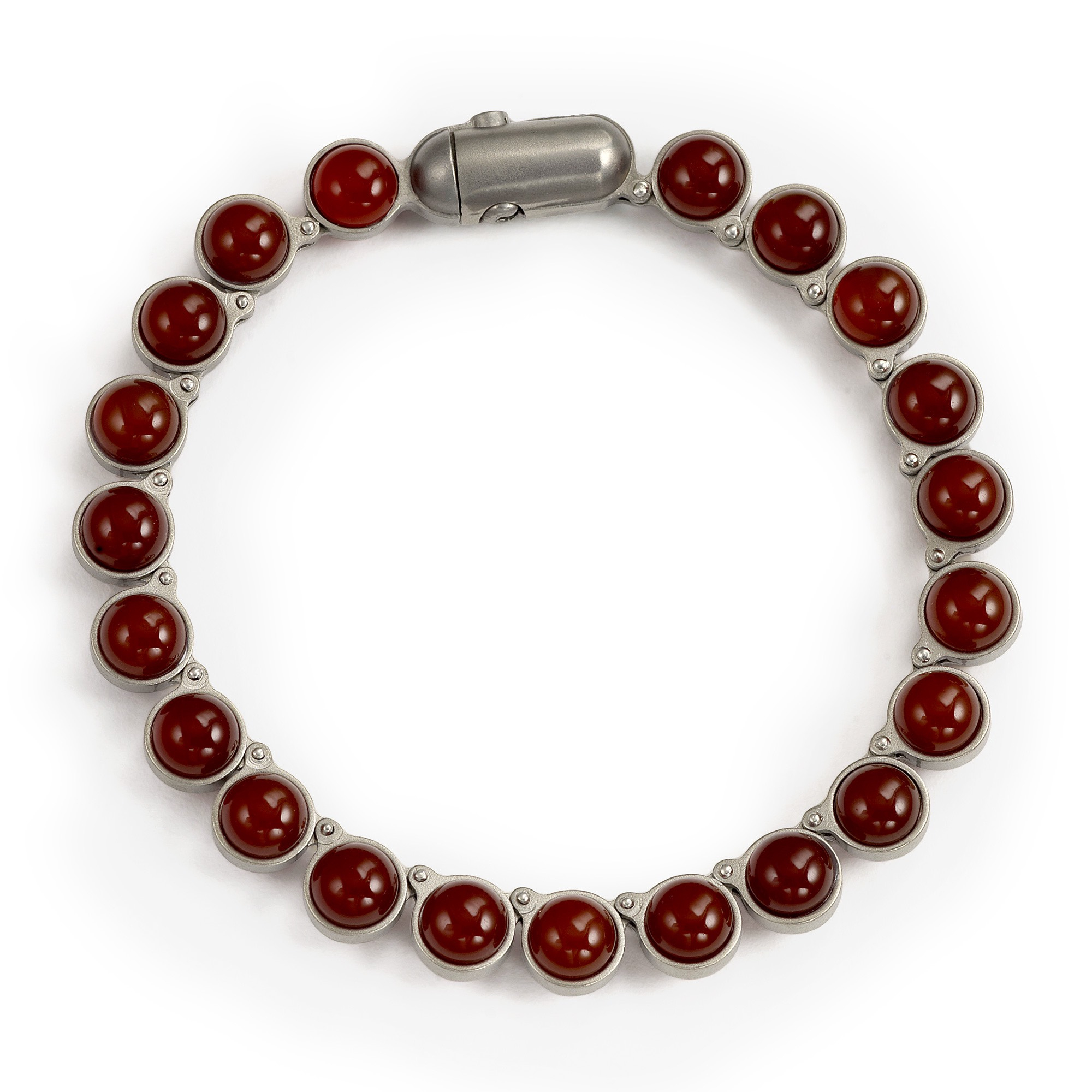 Minisphera Red Garnet Bracelet 358 - $820 - Titanium Italian Men's ...
